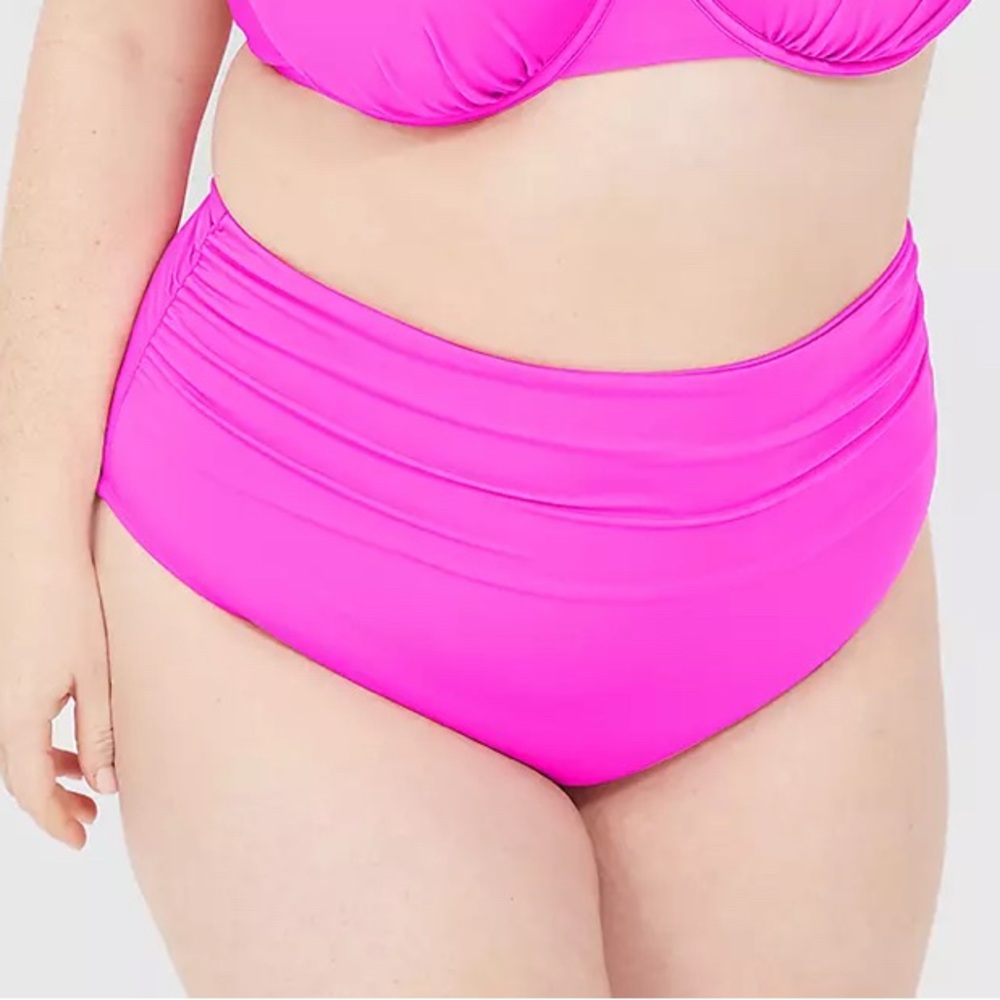 Lane Bryant foldover waist swim brief, size 28